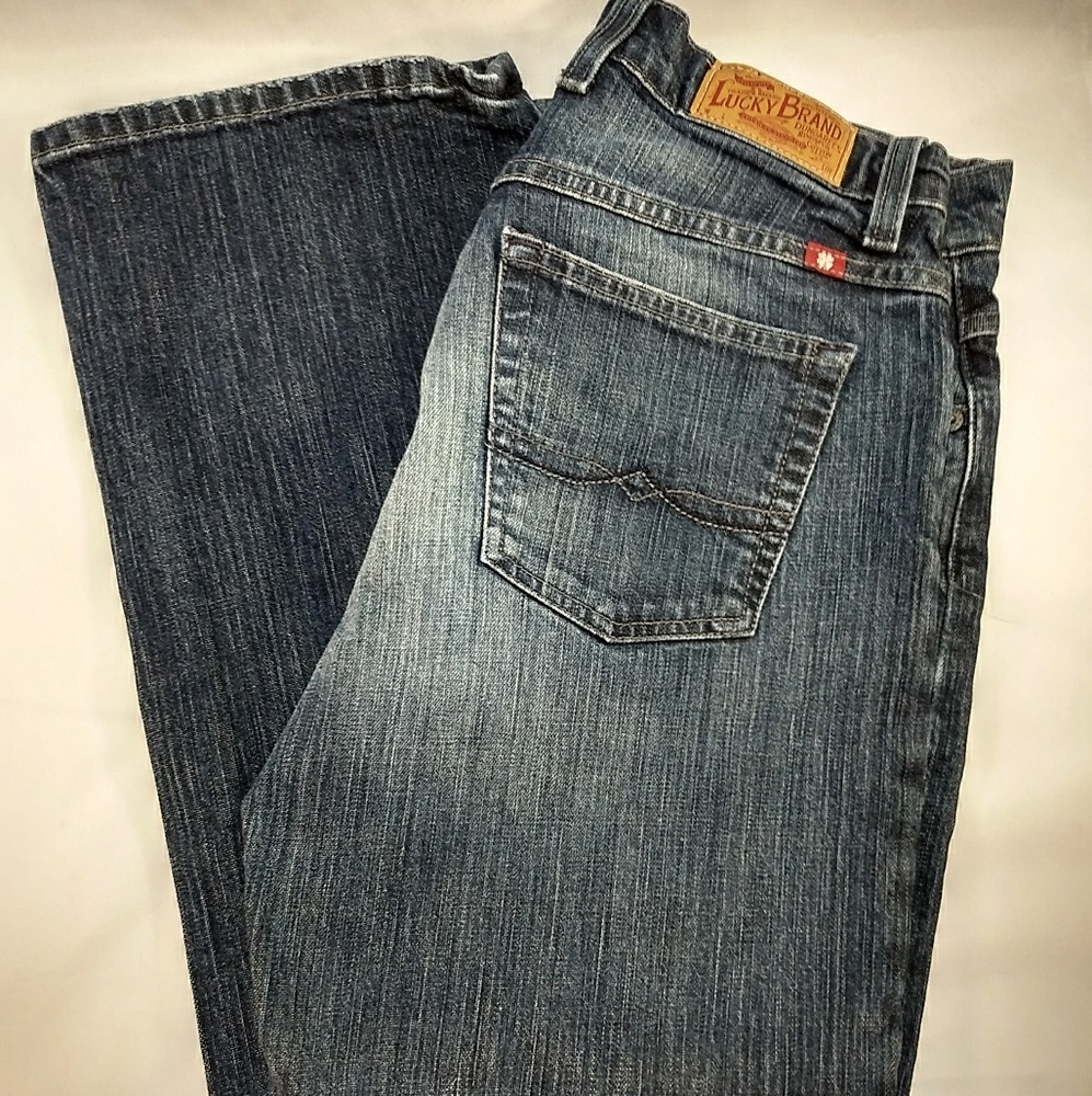 Lucky Brand Womens Straight Leg Blue Jeans 4/27